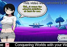 Waifu conquers worlds in erotic anime game