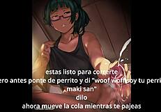 Maki Zenin is in control with Joi femboy sissy in Spanish