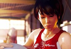 3D Hentai Athlete In Tight Clothes Fucks Coach In All Poses, Cum Inside And On Body