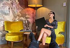 hey, wanna try sex therapy with a stunning psychologist bending over for you?