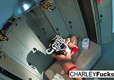 Charley Chase in lucha libre foot fetish