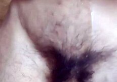 Gay dude cums hard while playing with his navel!