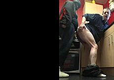 Amateur girl handles small and big cocks, bent over with toys and dildos