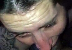 watch this amazing goddess perform deepthroat blowjob, sloppy and swallowing