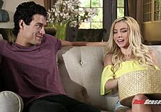 Tiny blonde stepsis ready for real cock?