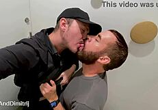 want to see risky blowjob in airport toilets?