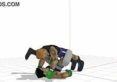 little mac engages in bareback gay sex during game