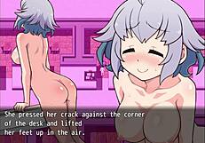 Exhibitionist girl Serina Suzuyo flashes in daring game