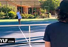 Stepmother and Stepson in Tennis Tournament Lustful Clash