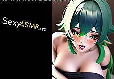 Hey, listen to this moaning ASMR with a cosplay anime baddie