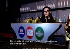 milf strips and masturbates in night club