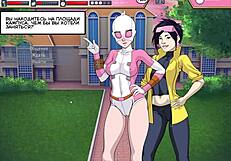 Black beauty gets her ass fucked in a rogue-like evolution game