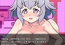 Exhibitionist girl Serina Suzuyo flashes in daring game