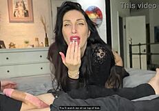 Cuckold sits back as wife gets drilled hard