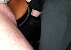 does she suck my monster cock secretly in the office and swallow it all while i cum hard