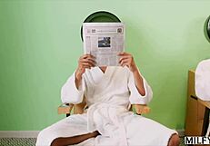 i can't get enough of audrey hollander's redhead milf body in lingerie, sucking and fucking