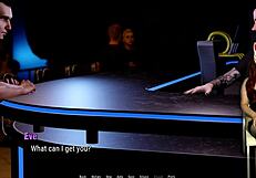 milf strips and masturbates in night club