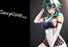 Hey, listen to this moaning ASMR with a cosplay anime baddie