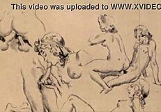 VINTAGE EROTIC DRAWINGS!