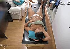 married woman caring for her body in anime style