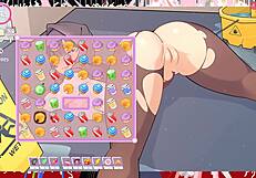 Tsundere Milf Boss Gets Public Creampie in Hentai Game at Work