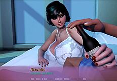 Wow! Summer Hentai Game Pornplay Ep 8 Rocks! My Step Mom Teases Me While Stroking That Bottle Like a Real Cock!