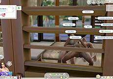 The Sims 4 Crossdressing Character Fucks Neighbor in Bed