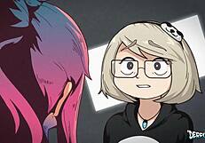 Stuffy bunny's group party with monster cocks in anime hd