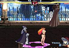 jessica battles warugiria in a paid hentai clash.