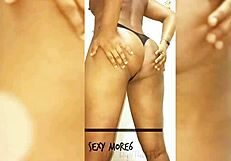 New Black Anime Pornstar Shows Big Natural Tits and Ass in Solo Casting