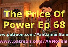 In the anime game, the price of power unfolds in episode 68.