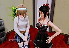 Harem hotel 284 game episode unfolds in anime style