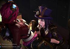 Caitlyn - Ready for Wild Cartoon Lesbian Play?