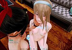 Harem hotel 284 game episode unfolds in anime style