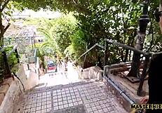 Petite amateur's passionate anal sex in Greek vlog