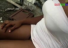 Sin Sisters Fuck Landlord's Son Outdoor Hard!