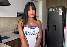 brunette pov toys big ass dildo