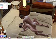 The Sims 4 Crossdressing Character Fucks Neighbor in Bed