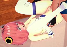 anya returns wet from the pool, burning for a huge cock