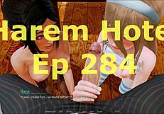 Harem hotel 284 game episode unfolds in anime style