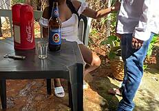 60-year-old pervert FUCKS a girl in a BAR.