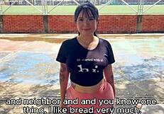 Hot Colombian babe gets her ass fucked outdoors