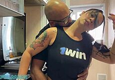 Brunette begs for anal assfucking, orgasm from black cock