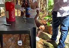 60-year-old pervert FUCKS a girl in a BAR.