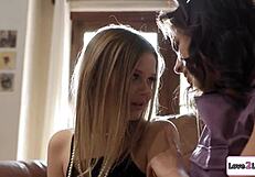 Petite Blonde And Brunette Girlfriend Engage In Hairless Roleplay Sex With Muff Diving And Cumshot