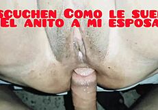 Squeezing Husband's Cock With My Ass, He Came Three Times!