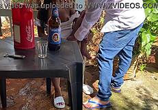 60-year-old pervert FUCKS a girl in a BAR.