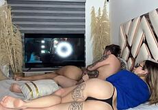 My best friend sucks my boyfriend's dick during movie night!