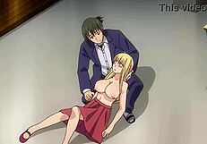 Nobunaga-Sensei No Osanazuma 11 with big anime tits action.