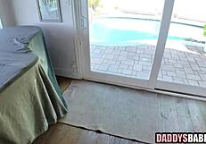 Naughty Stepdaughter Bikini Sex with Older Man